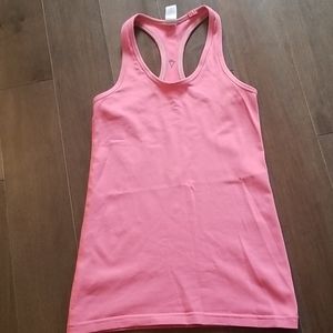 Girl's coral pink Ivivva (By lululemon) tank top